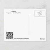 Carte Postale Hérisson (Dos)
