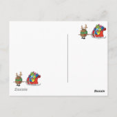 Carte Postale hérisson à nez rouge (Dos)