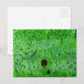 Carte Postale Hérisson Bluebell Wood (Devant / Derrière)