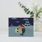 Carte Postale Hérisson dans la nuit (Debout devant)