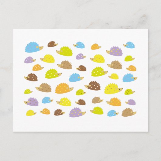 Carte Postale hérisson de chibi (Devant)