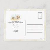 Carte Postale Hérisson de la forêt automnale aquarelle (Dos)