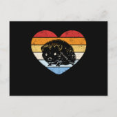 Carte Postale Hérisson vintage (Devant)