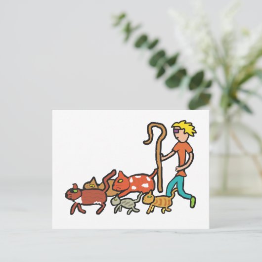 Carte Postale Héritage de chats (Debout devant)