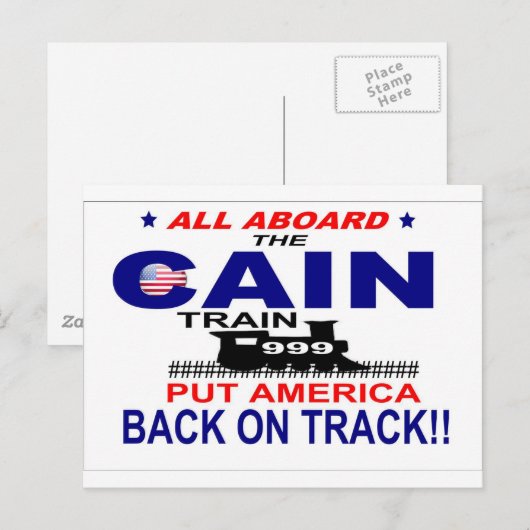 Carte Postale Herman Cain (Devant / Derrière)