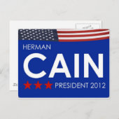 Carte Postale Herman Cain 2012 (Devant / Derrière)