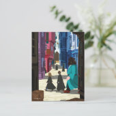 Carte Postale Hermione, HARRY POTTER™, & Hagrid à Diagon Alley (Debout devant)