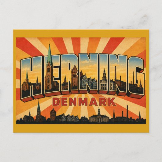 Carte Postale Herning Danemark Art Moderne (Devant)