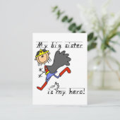 Carte Postale Hero Big Sister T-shirts et cadeaux (Debout devant)