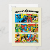 Carte Postale Heroes of the DC™ Universe (Devant / Derrière)