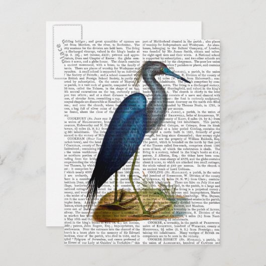 Carte Postale Héron bleu 3 2 (Devant / Derrière)