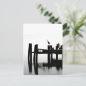 Carte Postale Héron bleu sur la Journée Grey (Debout devant)