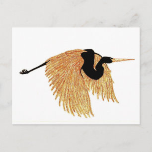 Carte Postale Héron d'or