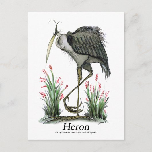 Carte Postale Heron, tony fernandes (Devant)