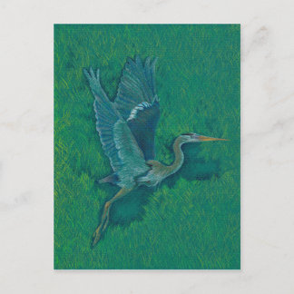 Carte Postale Heron volant