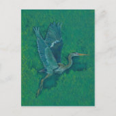 Carte Postale Heron volant (Devant)