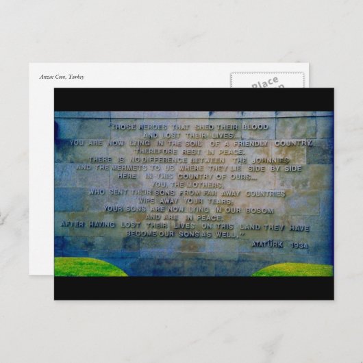 Carte Postale héros (Devant / Derrière)