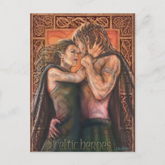 Carte Postale Héros celtes. (Devant)