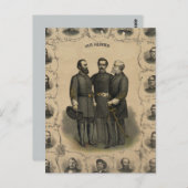 Carte Postale Héros de la guerre civile (Devant / Derrière)