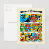 Carte Postale Héros de l'univers DC™ (Devant / Derrière)