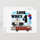 Carte Postale Héros de tous les jours 4e anniversaire (Devant / Derrière)