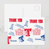 CARTE POSTALE HÉROS DU CORONAVIRUS (Devant / Derrière)