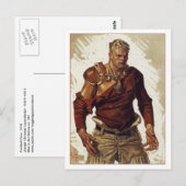 Carte Postale Héros du football par Leyendecker (Devant / Derrière)