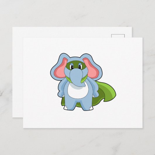 Carte Postale Héros éléphant (Devant / Derrière)