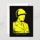 Carte Postale Héros militaire - Général Patton (Devant / Derrière)