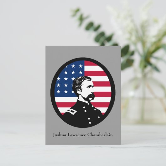 Carte Postale Héros militaire - Joshua L. Chamberlain (Debout devant)