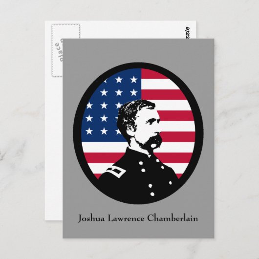 Carte Postale Héros militaire - Joshua L. Chamberlain (Devant / Derrière)