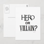 Carte Postale Héros ou Villian (Devant / Derrière)