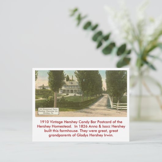 Carte postale Hershey Candy Bar (Debout devant)