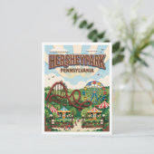 Carte Postale Hersheypark USA (Debout devant)