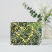 Carte Postale Herz aus Blumen (Debout devant)