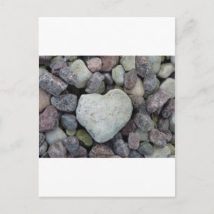 Carte Postale Herz aus Stein