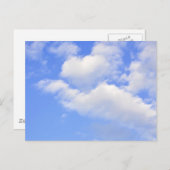 Carte Postale Herz aus Wolken (Devant / Derrière)