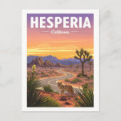 Carte Postale Hesperia vintage Californie (Devant)