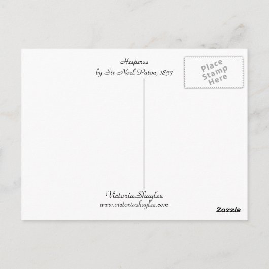 Carte Postale Hesperus (Dos)