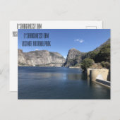 Carte Postale Hetch Barrage O'Shaughnessy de Hetchy à Yosemite (Devant / Derrière)