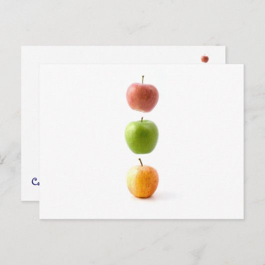 Carte Postale Heure Apple (Devant / Derrière)