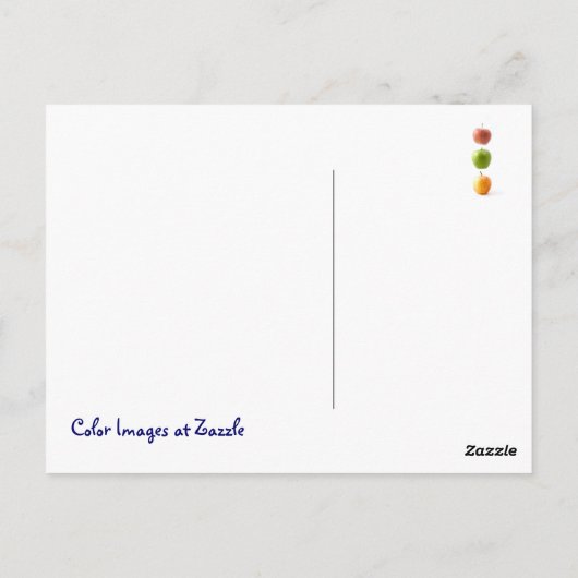 Carte Postale Heure Apple (Dos)