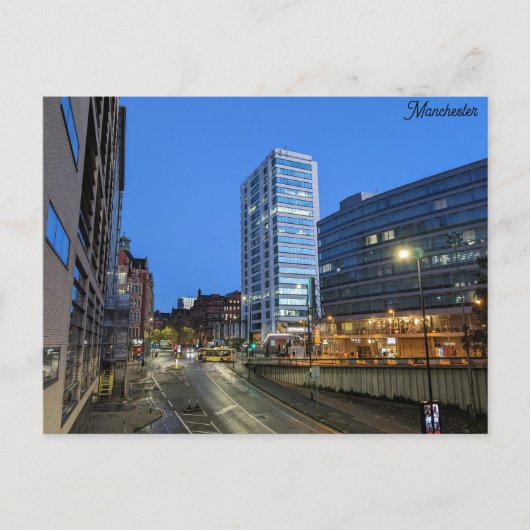 Carte Postale Heure bleue Manchester (Devant)