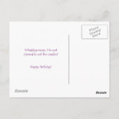 Carte postale Heure d'anniversaire (Hamster) (Dos)