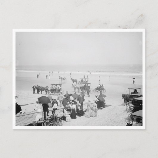 Carte Postale Heure De Bain Sur La Plage (Devant)