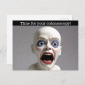 Carte Postale Heure de la coloscopie (Devant / Derrière)