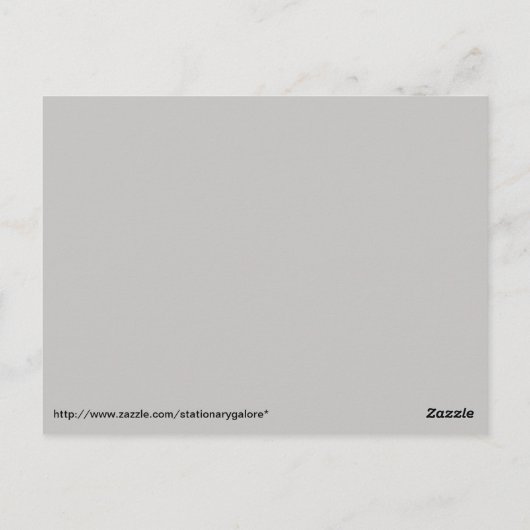 Carte Postale Heure de la nuit d'hiver (Dos)