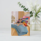 Carte Postale Heure de la sieste pour chiot (Debout devant)