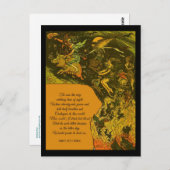 Carte Postale Heure de la sortie d'Halloween (Devant / Derrière)