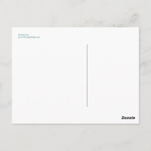 Carte Postale Heure de la sortie d'Halloween (Dos)